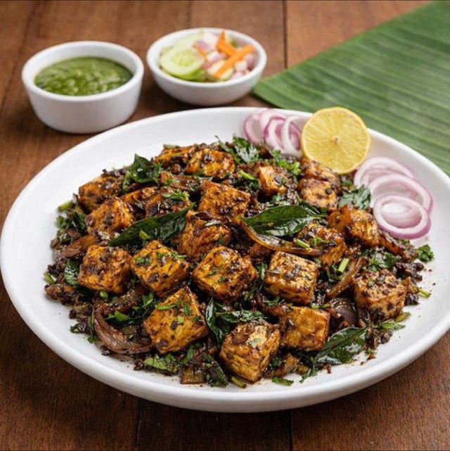 Curry Leaf Paneer Fry.