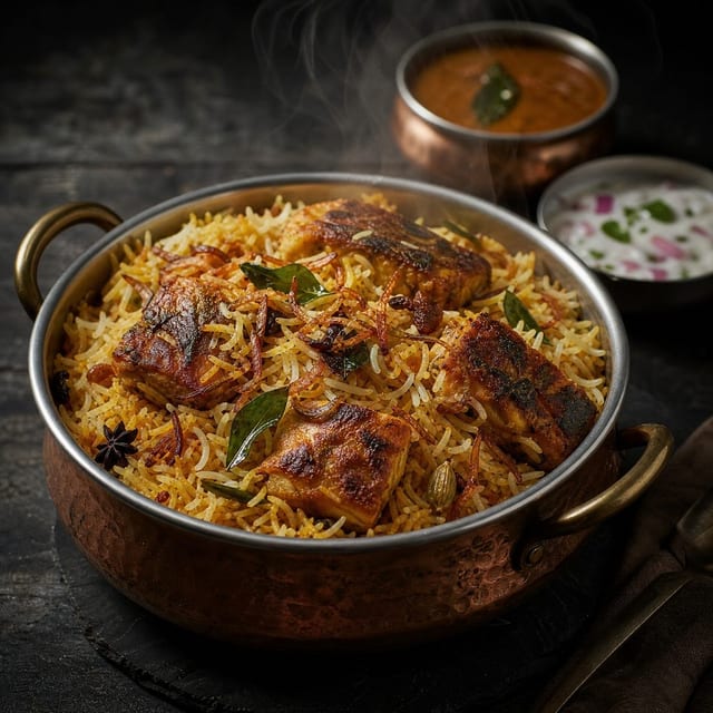 Fish Biryani.