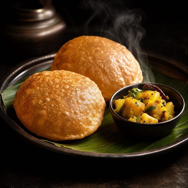 Poori with Aloo.