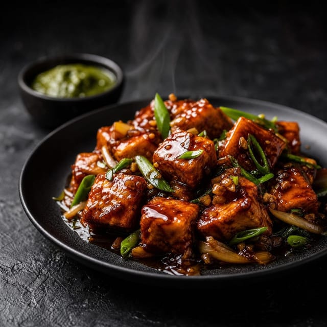 Paneer Manchurian.
