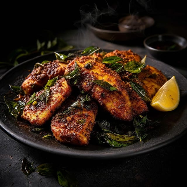 Curry Leaf Fish Fry.