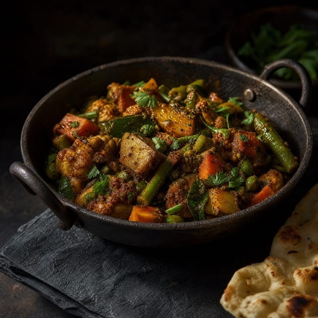 Mixed Veg Chettinad.