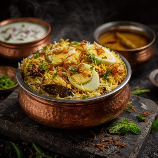 Egg Biryani.