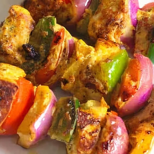 Paneer Tikka Kebab.