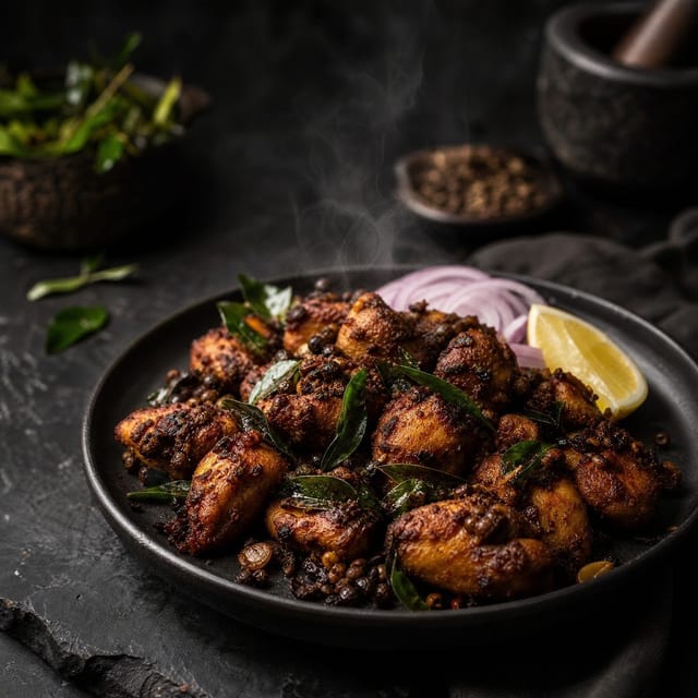 Karivepaku Chicken Fry.