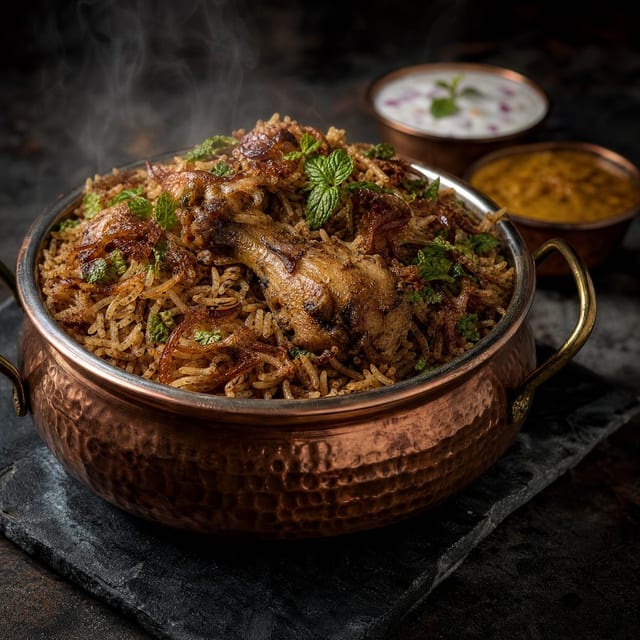 Ulavacharu Chicken Dum Biryani.
