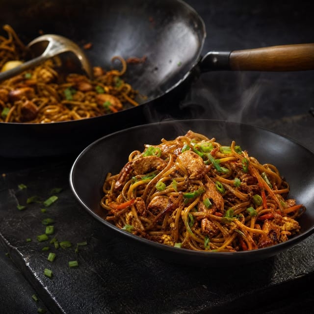 Chicken Triple Szechuan Noodles.