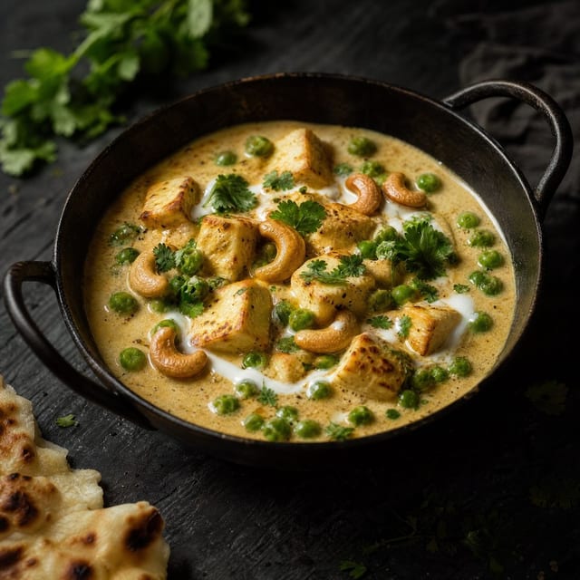 Kaju Paneer Mutter.