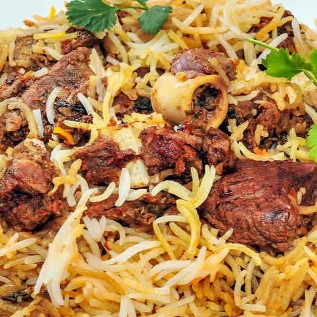 Hyderabadi Goat Dum Biryani FP.