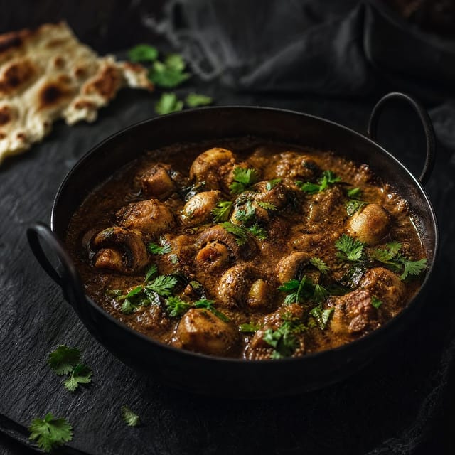 Karaikudi Mushroom Curry.