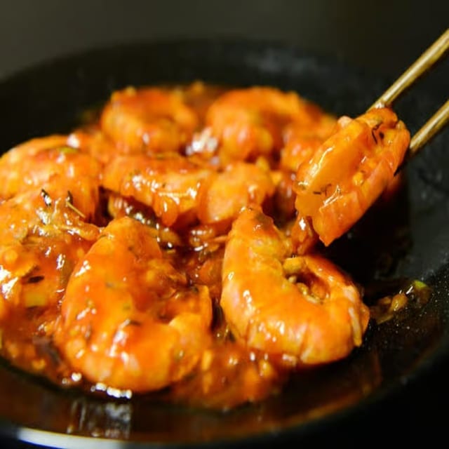 Shrimp Manchurian.