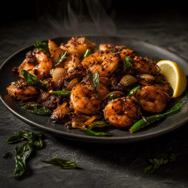 Shrimp Pepper Fry.