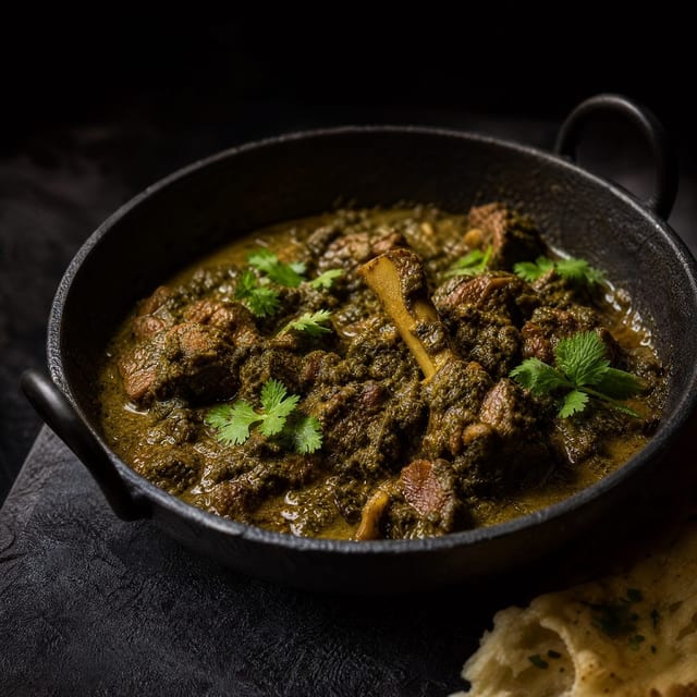 Gongura Goat Curry.