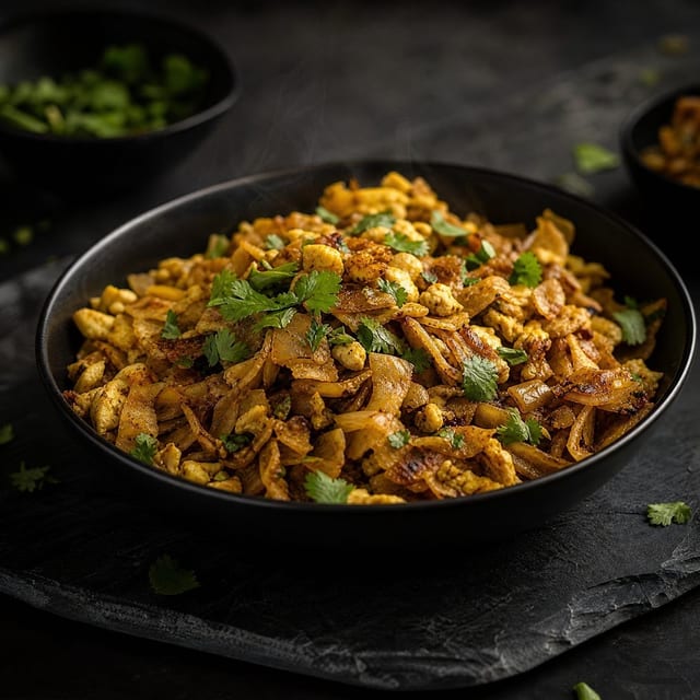 Egg Kothu Parotta.