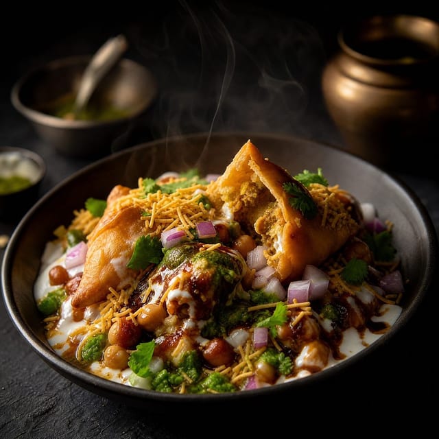 Samosa Chaat.