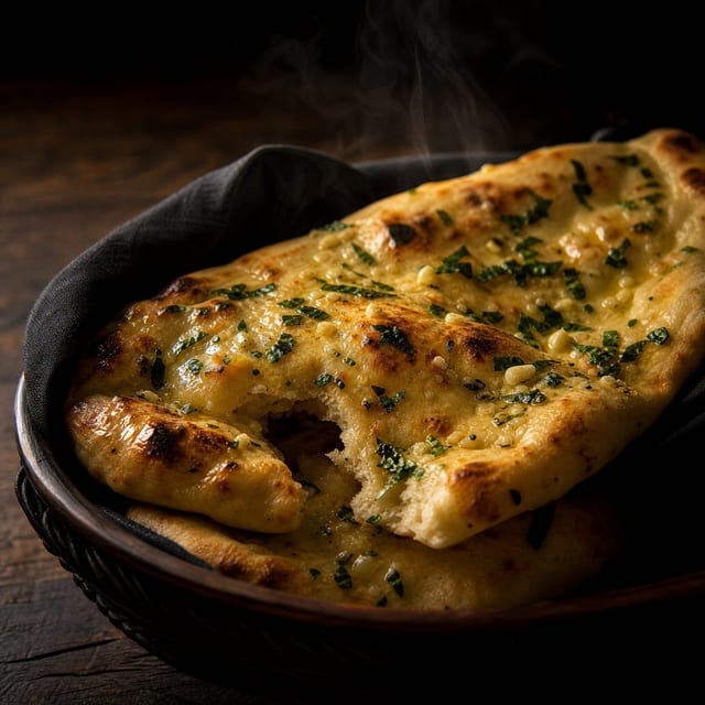 Garlic Basil Naan.