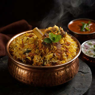 Hyderabadi Goat Dum Biryani