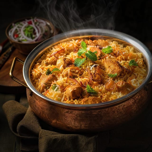 Boneless Chicken Biryani FP.