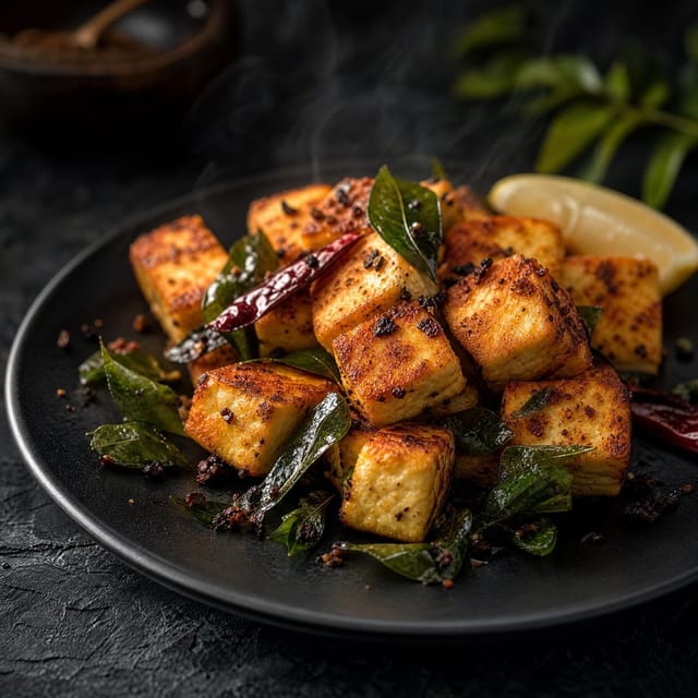Curry Leaf Paneer Fry.