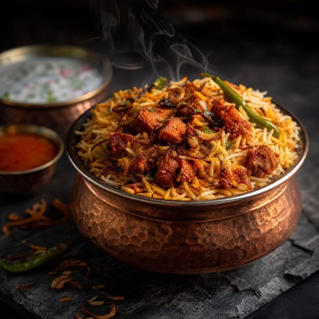 Bejawada Boneless Chicken Biryani.