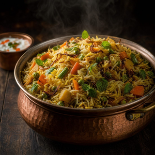 Hyderabadi Vegetable Dum Biryani FP