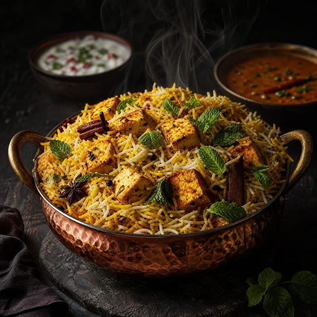 Paneer Biryani.