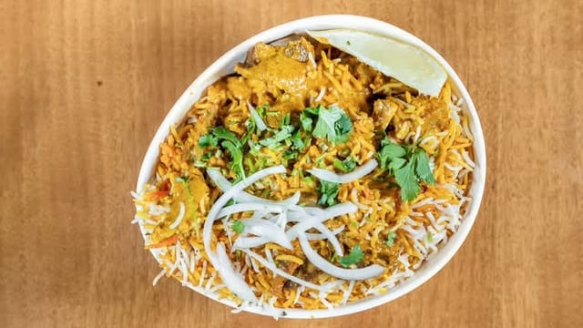 Goat Biryani.