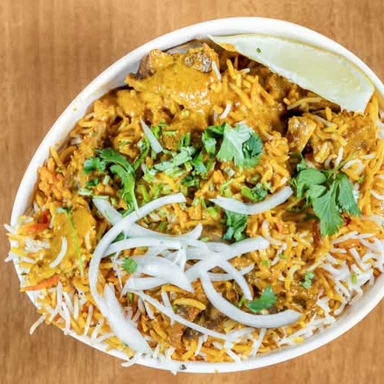 Delicious Goat Biryani Awaits